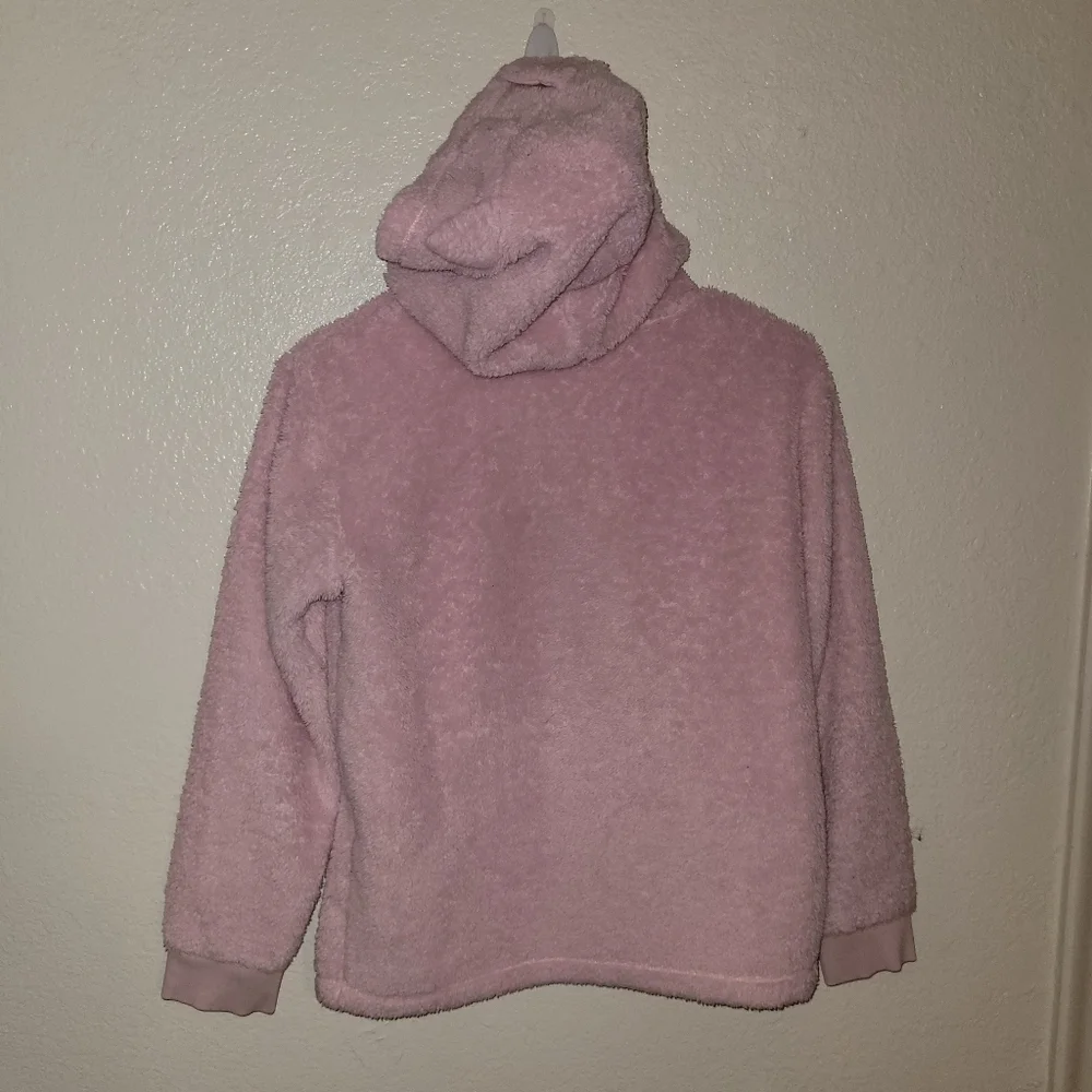 Hanna Andersson Pink Fuzzy Hoodie with Ears